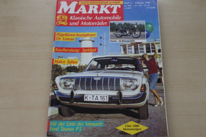 Deckblatt Oldtimer Markt (02/1990)